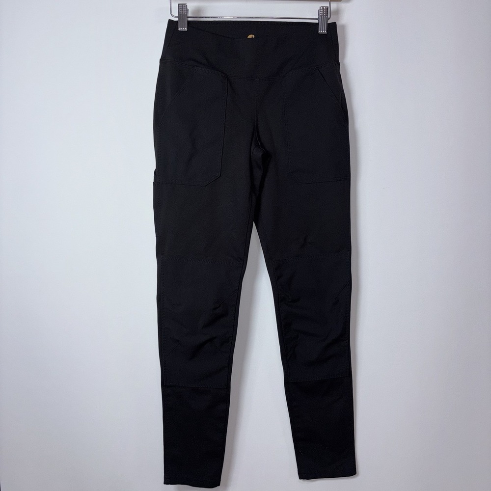 Carhartt Force Fitted Leggings Womens XS Black Workwear Utility Stretch
